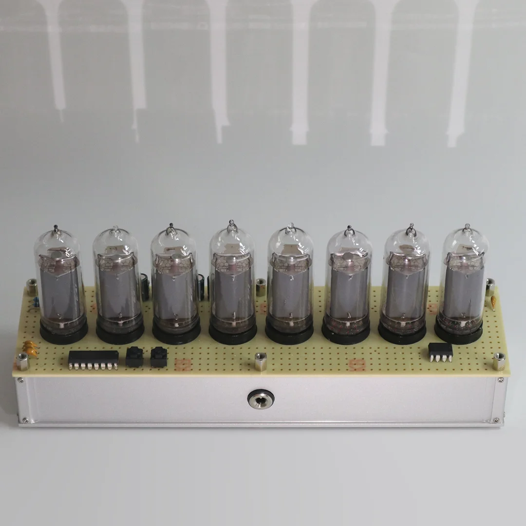 Stein's Gate Divergence Meter using REAL NIXIE TUBE clock 、multiple function、display mode、smart home decoration