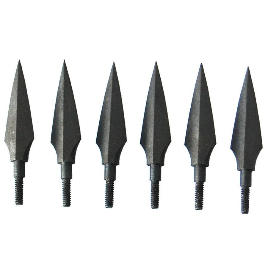 

6/12pk Archery Arrow Heads 140 Grain Outdoor Hunting Bow Recurve Bow Arrow High-carbon Steel Arrow with Case