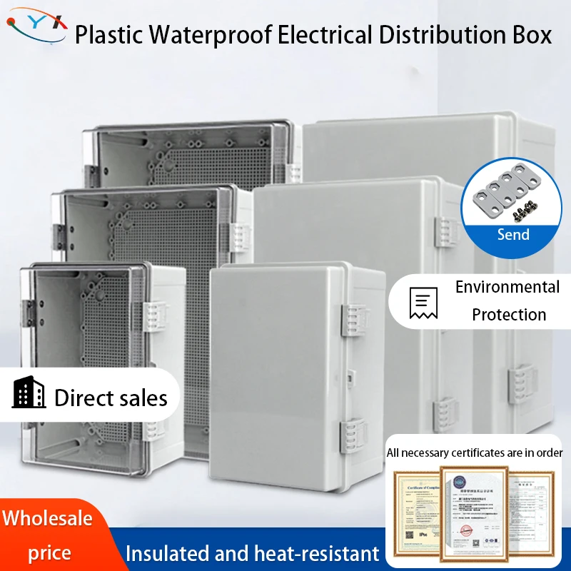 Outdoor Waterproof Case Enclosure Plastic Box Electronic Project Case Waterproof Junction Box for Electronics