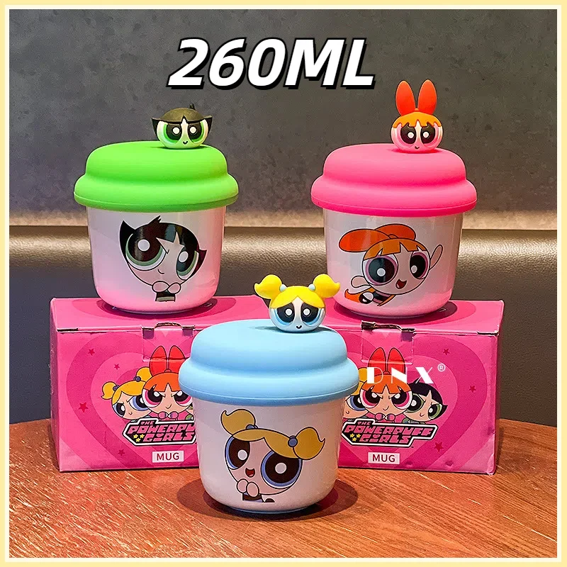

Cute Powerpuff's Little Policewoman Casual Cup Coffee Cup With Lid Home Ceramic Water Cup to Give Birthday Gift