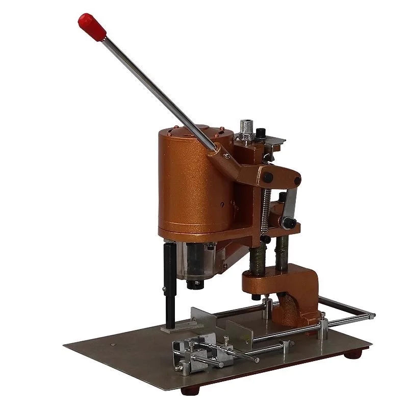Single Head Hand Punching Machine, Paper Leather Nonwovens Drilling Machine Different Sizes Of Manual Card Punching Machines Ele