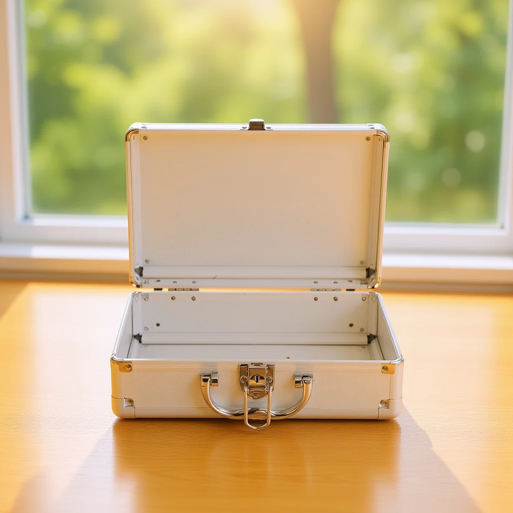 

Aluminum Alloy Briefcase Sturdy Hard Case for Makeup Tools Storage Portable Metal Storage Box Metal Case Briefcases for Men