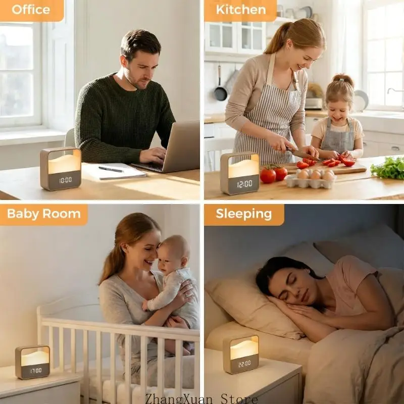 Rechargeable Bedroom Alarm Clock with 24-Hour Time Option 7 Rechargeable Bedroom Alarm Clock with 24-Hour Time Option