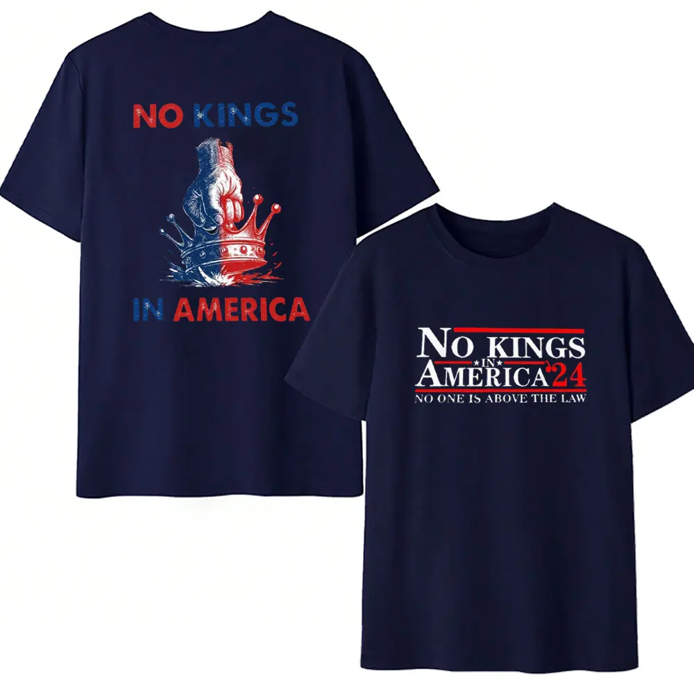 New Arrival in Anti MAGA  Authoritarian Nope Kings Shirt Democracy Adult Regular Short Sleeve Crewneck Hipster Street Fashion
