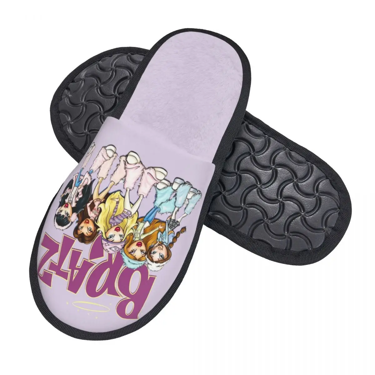 Custom Bratzs Doll Guest Slippers for Bathroom Women Tv Movie Cartoon House Slipper