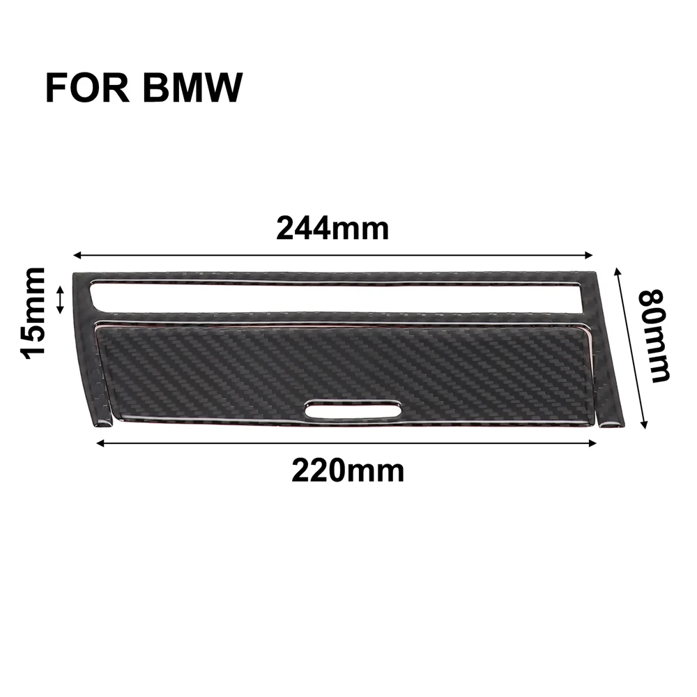 

2Pcs Carbon Fiber Interior Central Strip Cover Trim for BMW Old 3 Series E46 1998-2005 Auto Interior Accessories