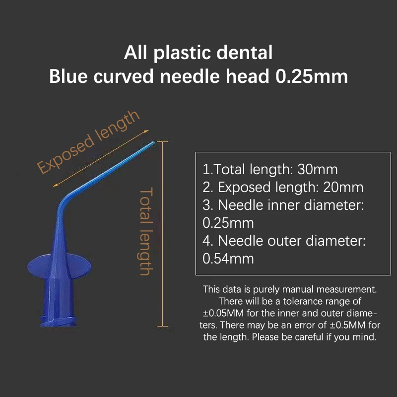 10 Stuks Tandheelkundige Wegwerp Plastic Spuit Tip Endo Irrigatie Wegwerp Naaldtip Tandheelkunde Materiaal Wortelkanaalmateriaal