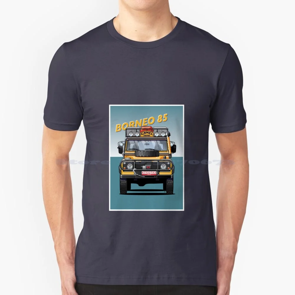 

Borneo 1985 90 Trophy T Shirt 100% Cotton Tee Onelifeliveit 4X4 Adventure Awd 4Wd Offroading Ink Ted Newman Newman Design