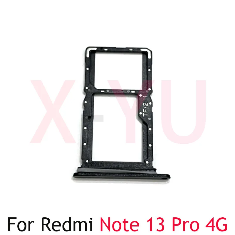 For Xiaomi Redmi Note 13 Pro 4G SIM Card Tray Slot Holder Adapter Socket Single Dual Reader Socket