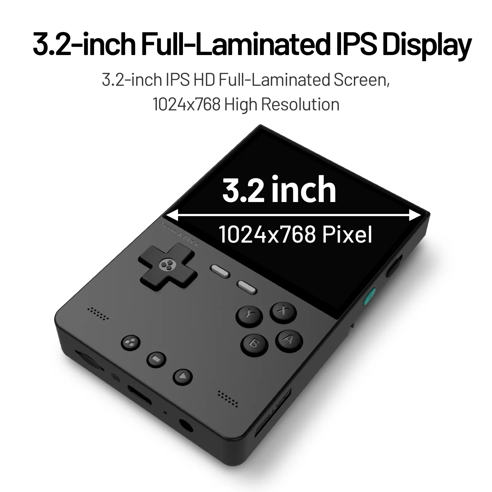 Consola de juegos portátil Trimui Brick Retro, pantalla HD IPS de 3,2 pulgadas, diseño portátil de código abierto, Chip Allwinner A133P