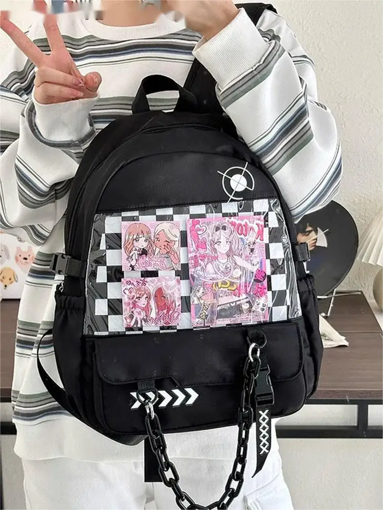 JIAERDI Ita Bag New Popular Transparent Backpack For Women Fashion Trendy Display School Bag Female Canvas Rucksack Bolsas Сумка