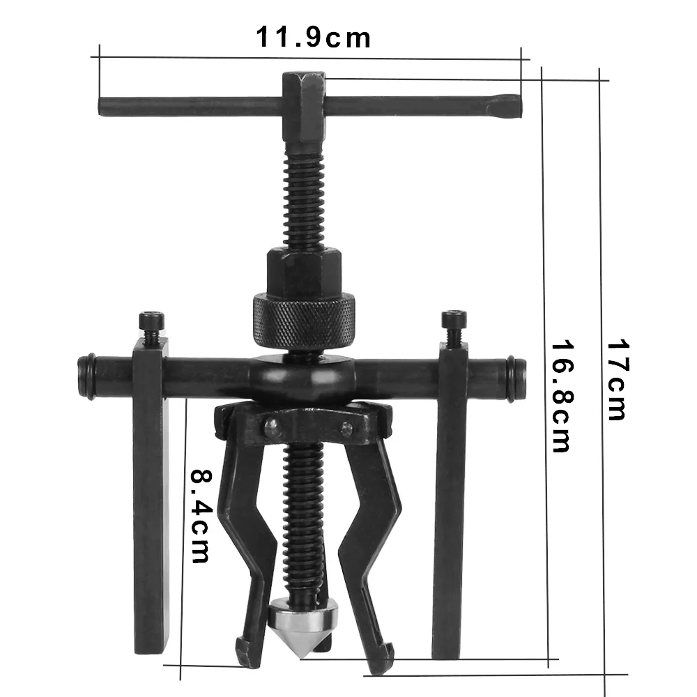 ​ Extrator de Rolamentos para Motocicletas e Carros, Kit de Ferramentas com 3 Garras, Acessórios de Reparação de Alta Resistência e Economia de Esforç