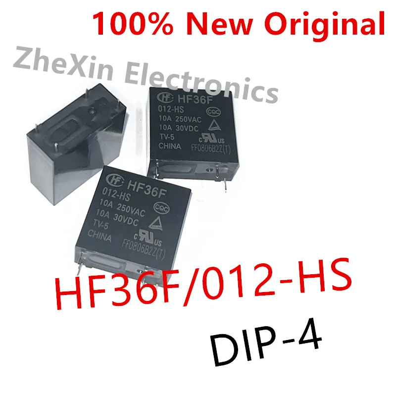 10 Teile/los HF36F/012-HS, HF36F/024-HS, HF36F/005-HS DIP-4 Neue power relais HF36F-012-HS, HF36F-024-HS, HF36F-005-HS