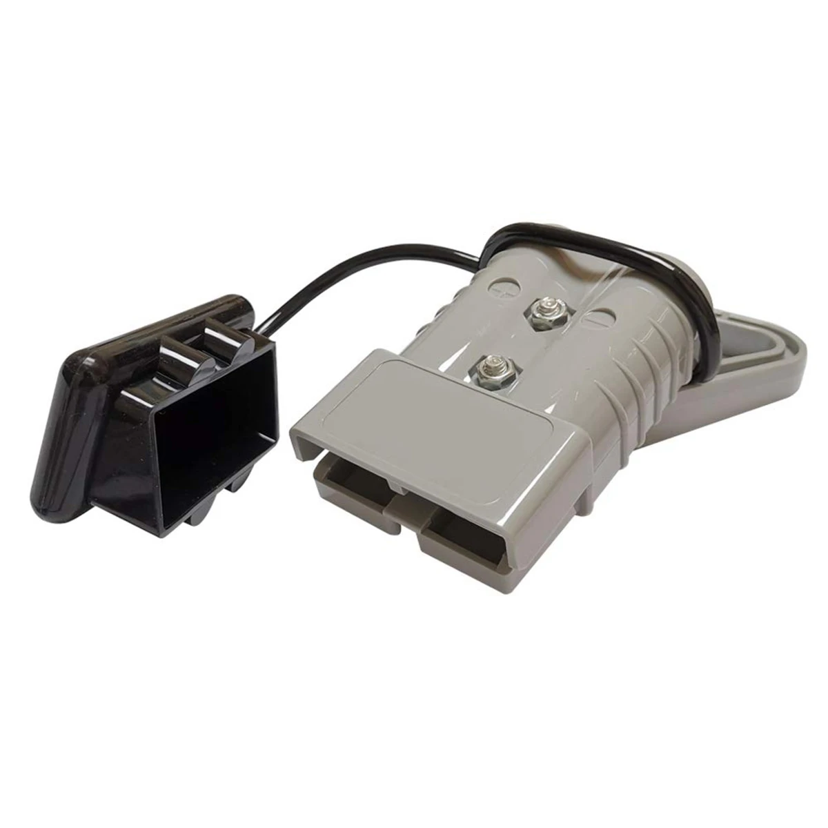 11-2Pcs 350A 2AWG Battery Power Connector Cable Quick Connect Disconnect Kit for Anderson Connector for ATV Winch Gray