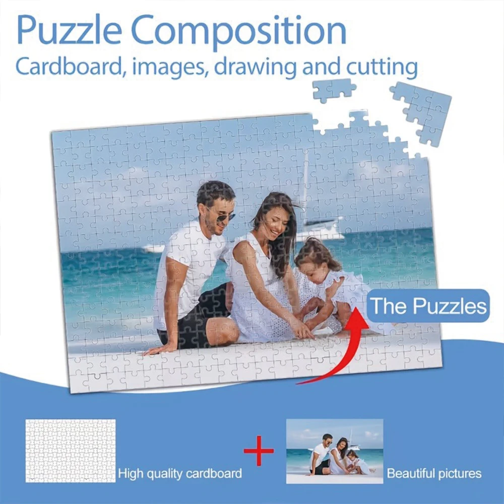 35/300/500/1053pcs Personalized Custom Photo Puzzle Family Photos Puzzle Custom Customized Puzzle Adult Personalised Toy Room