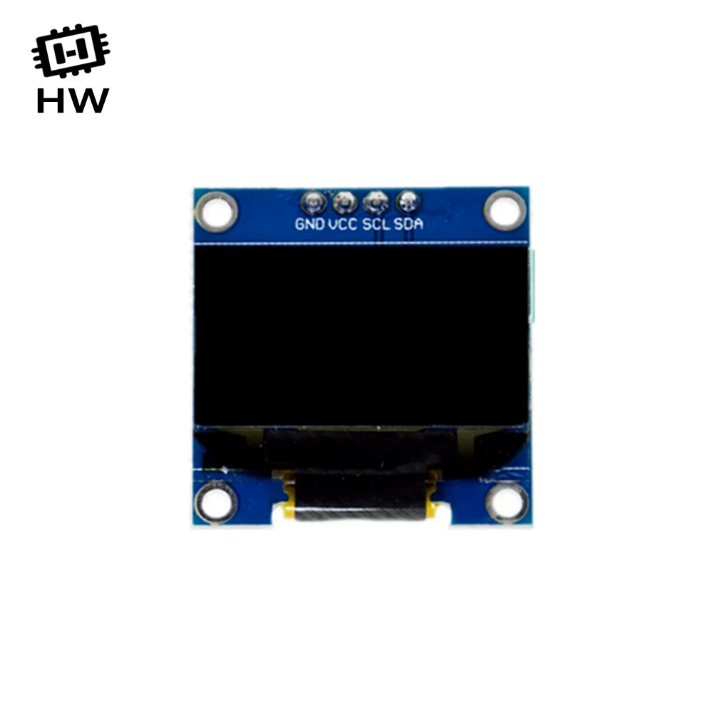 0.96 Inch OLED IIC Serial White Display Module 128X64 I2C SSD1306 12864 LCD Screen Board GND VCC SCL SDA 0.96" for Arduino Black