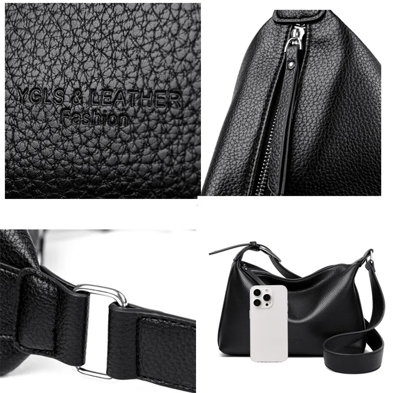 Estilo retro bolsas de alta capacidade lazer simplicidade bolsa de ombro de alta qualidade couro do plutônio cor sólida crossbody saco para mulher