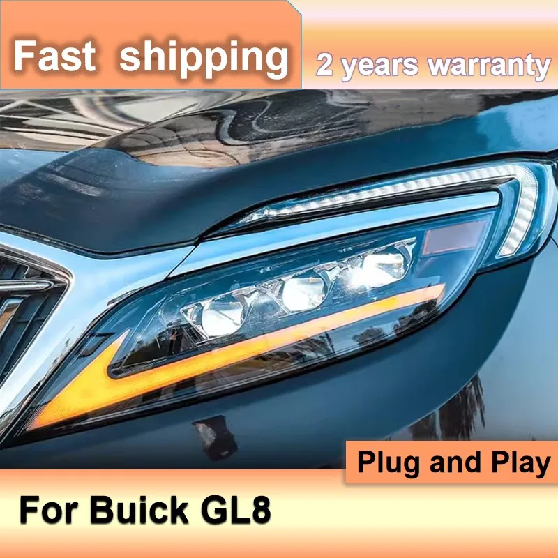 

Car Accessories for Buick GL8 Headlight 2017-2020 Opel Head Light DRL Turn Signal Low High Beam Projector Lens