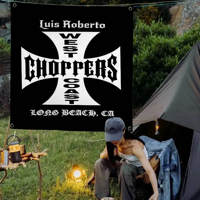 West C-Coast C-Choppers Family Gatherings Outdoor Atmosphere Flags Camping Decorations Banners