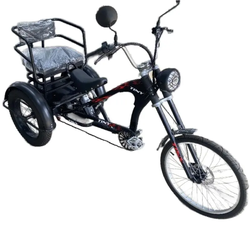 

Fat Tire Electric Tricycle Adults With Passengers Elderly 48V New Fast Electric Mountain Bike 3 Wheeler Adult For 2 People