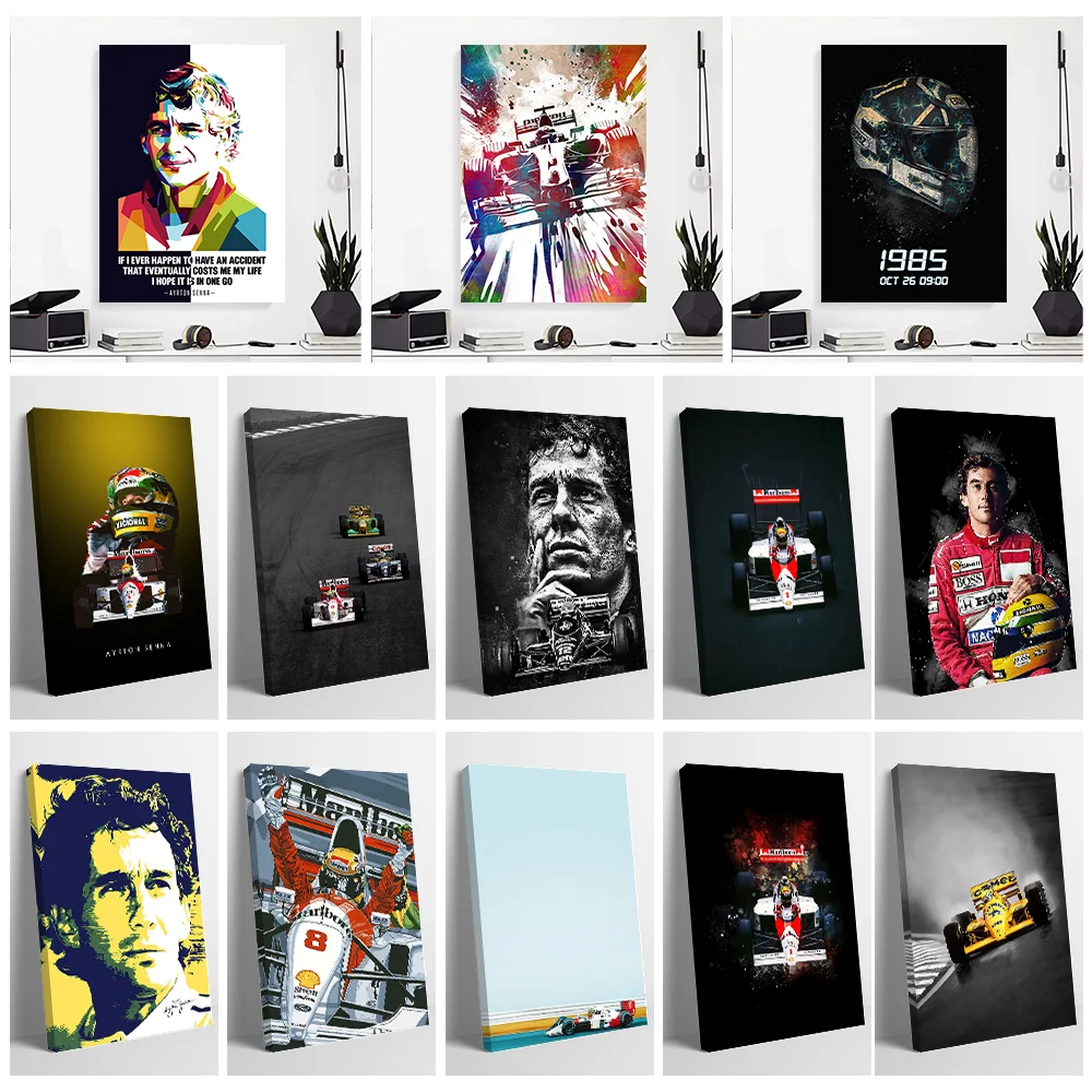 ayrton-senna-race-car-driver-impressao-poster-imagens-personalizaveis-arte-de-parede-pintura-em-tela-para-decoracao-de-casa-itens-de-decoracao-de-quarto