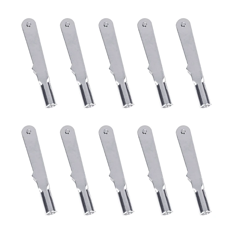 10Pcs Aircraft Model Servo Linkage Heads Metal Iron Clevis Chuck Pull Rod