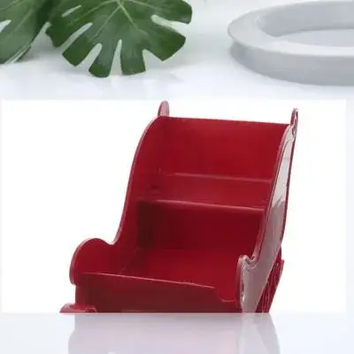 

Plastic Sled Christmas Adornment Mini Decoration For Tree Party Home Festival Decor Desktop Ornament Xmas Sleigh Pendant Sled