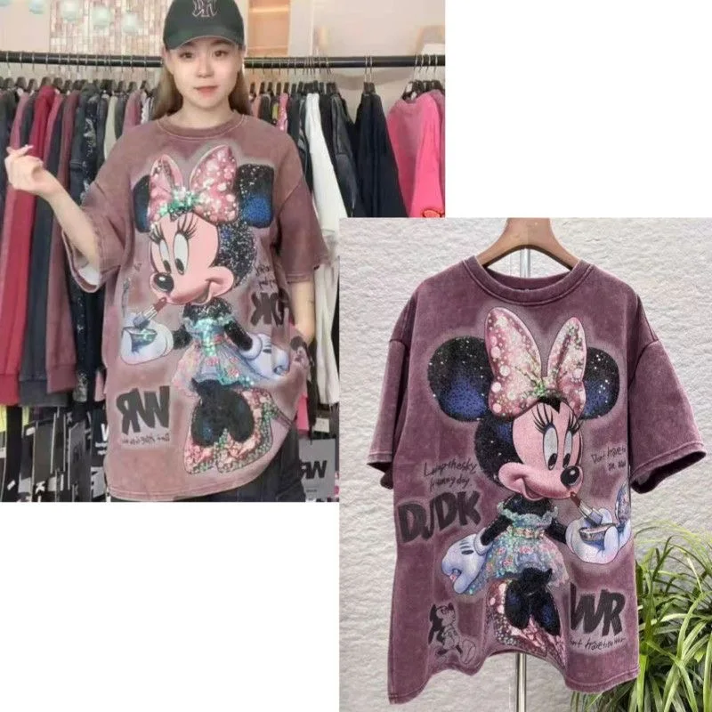 

European and American Fashion Plush Warm Splicing Casual Loose Top T-shirt Men's and Women's Hoodie New Product