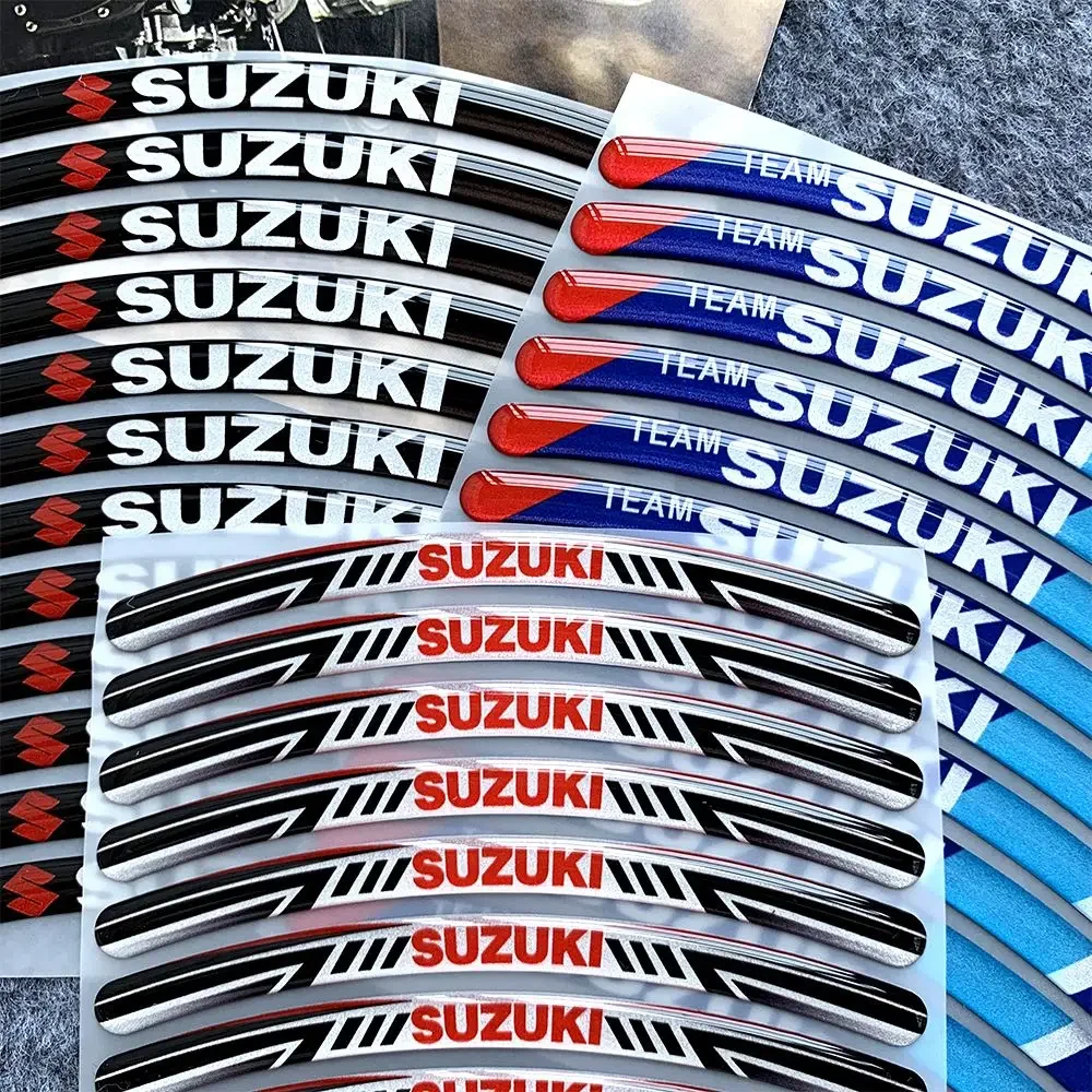 Suzuki autowielstickers 13-19 inch universele motorfietsbandmodificatie waterdichte druppellijm decoratieve stickers