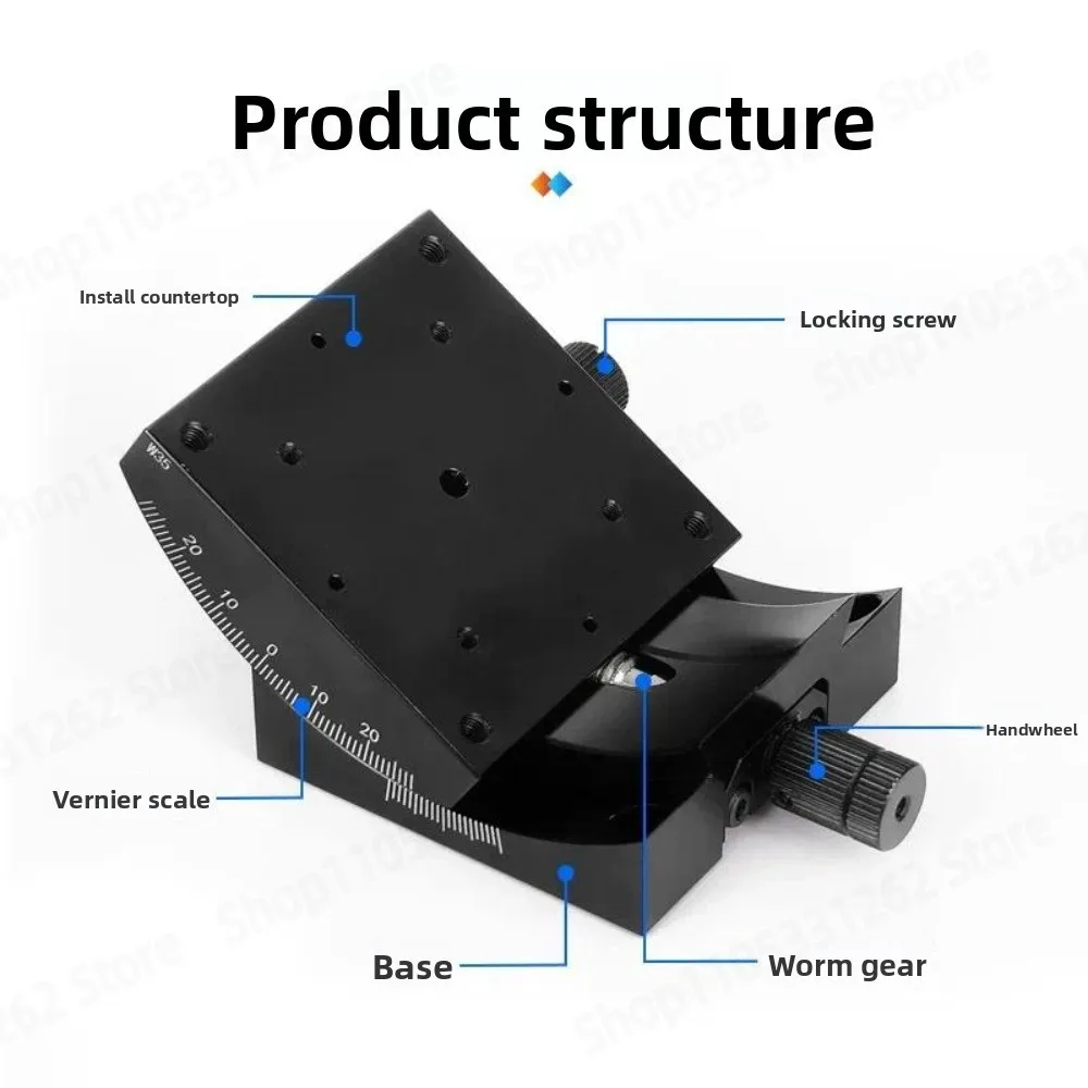 Manual XY Axis Angle Tilt Slide Table Precision Fine Tuning Arc Platform for Optical Adjustment
