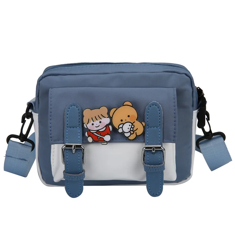 Crossbody Weibliche 2023 Neue Nette Mädchen Leinwand Student Koreanische Version Ein-schulter Kleine Quadratische Tasche Multifunktions Alle-spiel kreuz