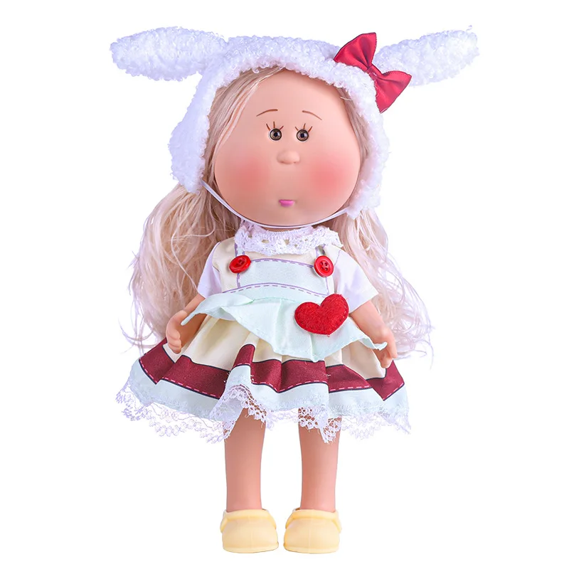Boneca fofa de 24 cm com roupas de pele normal 1/6 boneca terno vestir brinquedo para presente infantil