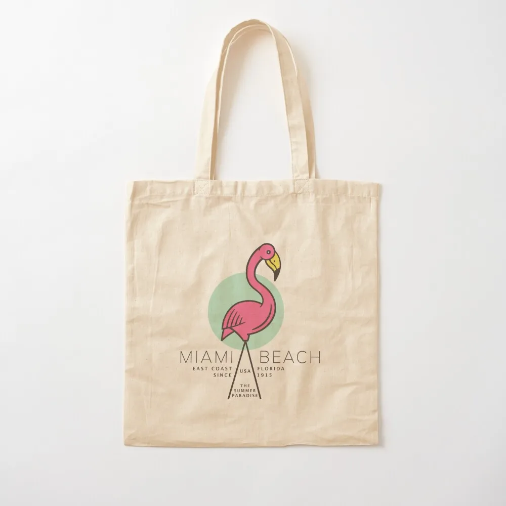 Miami Beach East Coast Florida Tote Bag woman shopping bag Large bags for women large size bags Canvas Tote Bag