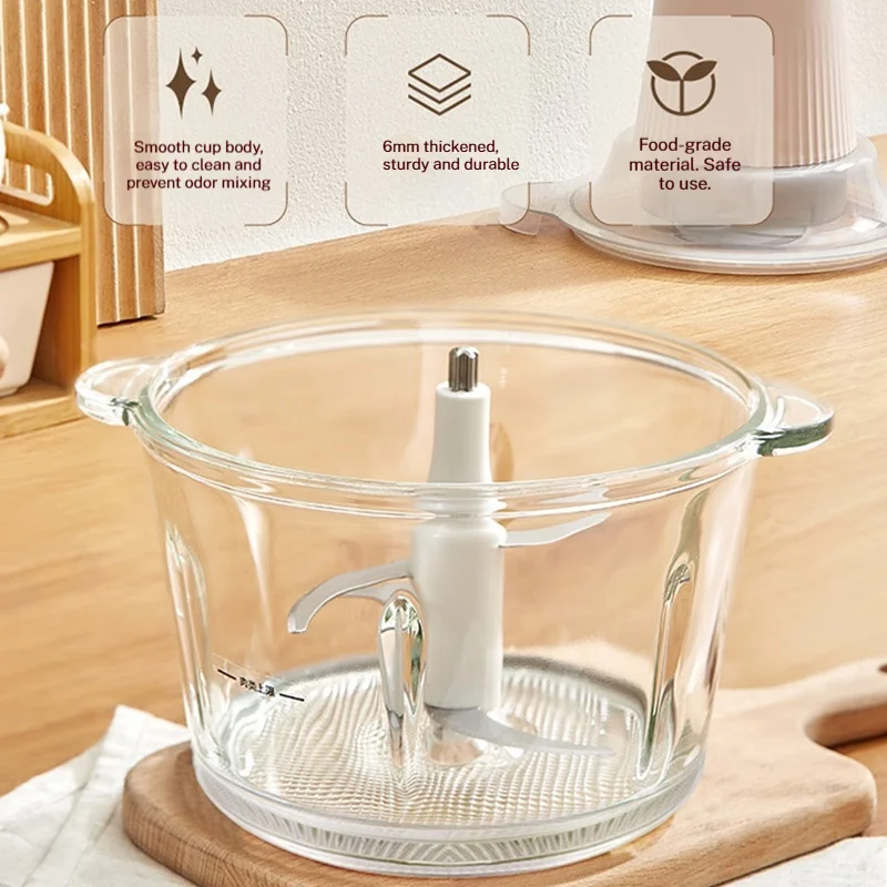 ميديا MJ-JC105 مفرمة لحم كهربائية سعة 1.8 لتر، كسارة طعام، قطاعة خضروات متعددة الوظائف، مفرمة ومفرمة #2