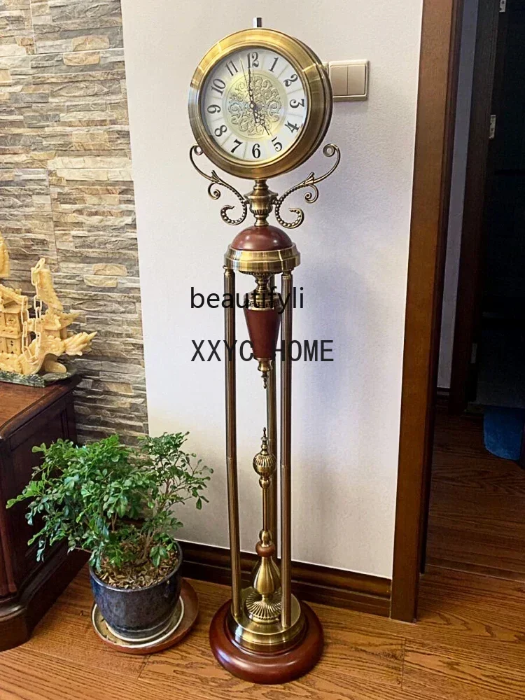 Hanshi Living Room the Grandfather Clock Light Luxury Household Quartz Noiseless European