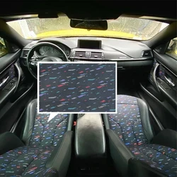 1PCS Le Mans Confetti High Quality Hyper Seat Cover Fabric JDM Style Racing Car Bucket Seat Cloth