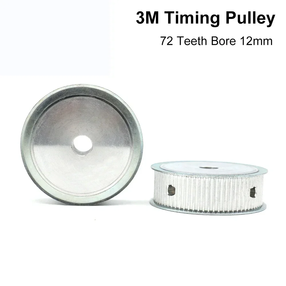 HAOJIAYI 3M72 الأسنان HTD 3M توقيت بكرة تتحمل 6/8/10/12/14/15/19/20 مللي متر للعرض 20 مللي متر AF/BF الألومنيوم HTD3M متزامن حزام 72T