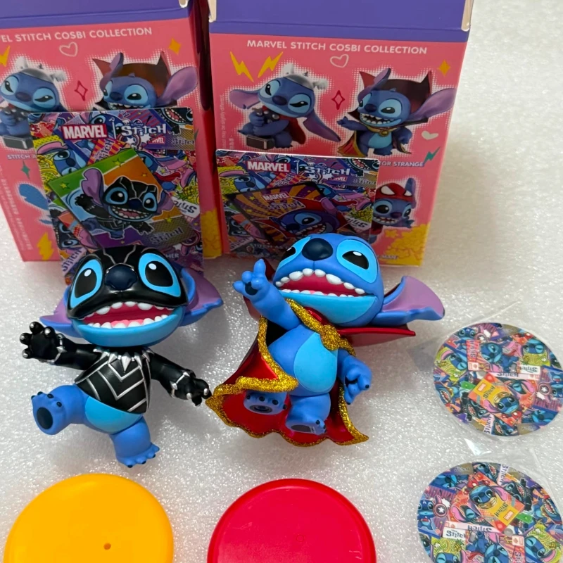 

Оригинальная слепая коробка серии Marvel Stitch Cosbi Kawaii, кукла, дизайнерская игрушка, праздничный подарок, брелок, аниме, периферийная коробка-сюрприз Gk