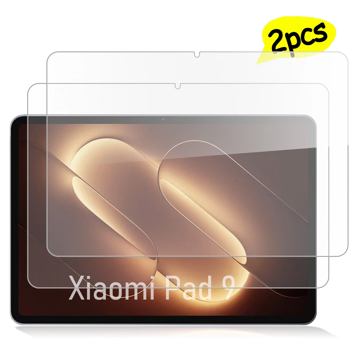 For Xiaomi Pad 9 HD Tempered Glass Screen Protector On Xiaomi Pad 9 Soft-Light Edition Bubble-free Anti Scratch Film 2 Pieces