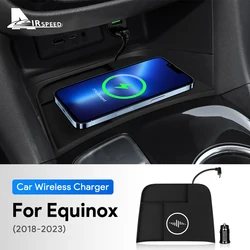 Car Wireless Charger For Chevrolet Equinox 2018 2019 2020 2021 2022 2023 Phone Charging Board Decoration Central Control Holder