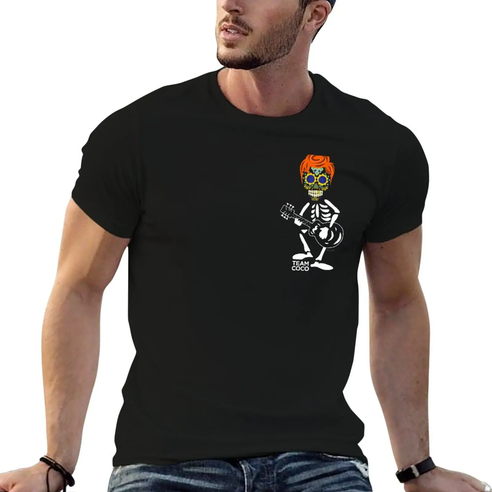 Camiseta O'Brien Skull hombre camisas algodón Coco t camisas de guitarra Conan divertido baile t diseñador de azúcar para el equipo