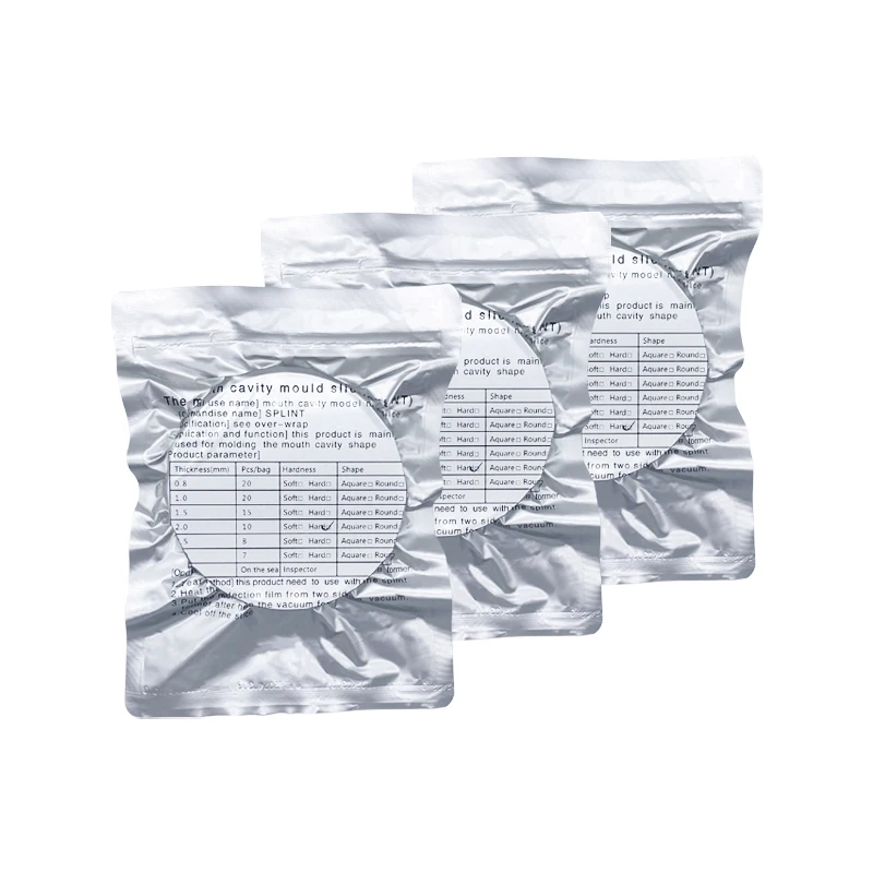 1Bag Dental Lab Orthodontic Splint Retainer Thermoforming Material Vacuum Forming Sheets Round Hard 0.8/1.0/1.5/2.0/2.5/3.0mm