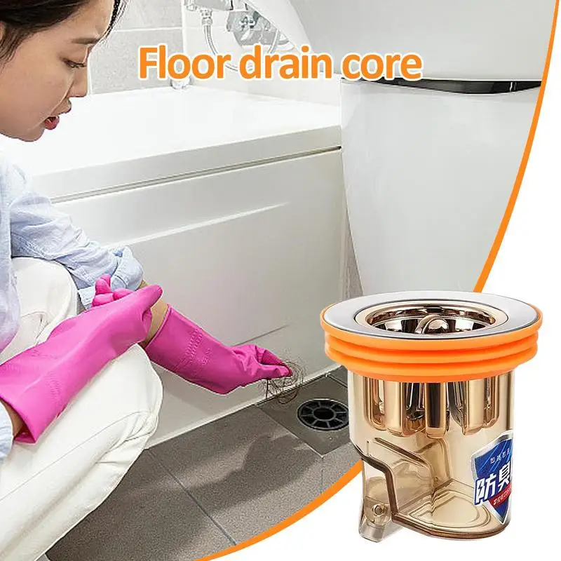 Floor Drain Core Auto Leakproof Detachable Toilet Shower Drainer Waterproof Bathroom Magnetic Odor Stopper For Household Hotels