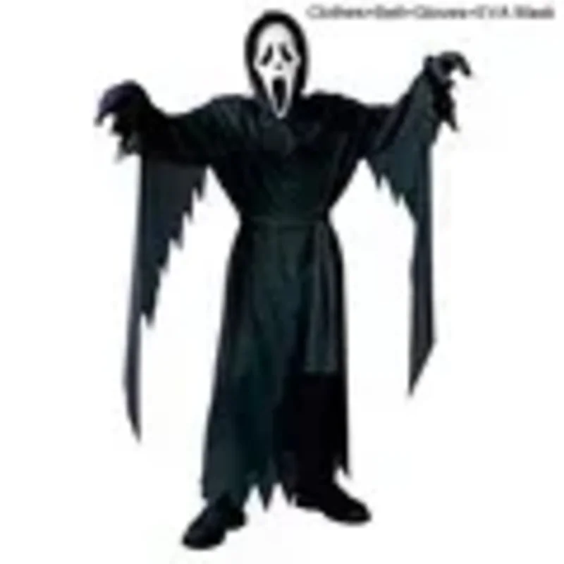 Halloween Bambini e adulti Vestire Colore nero Costume da urlo Spettacolo di feste di ballo Costumi cosplay horror e spaventosi