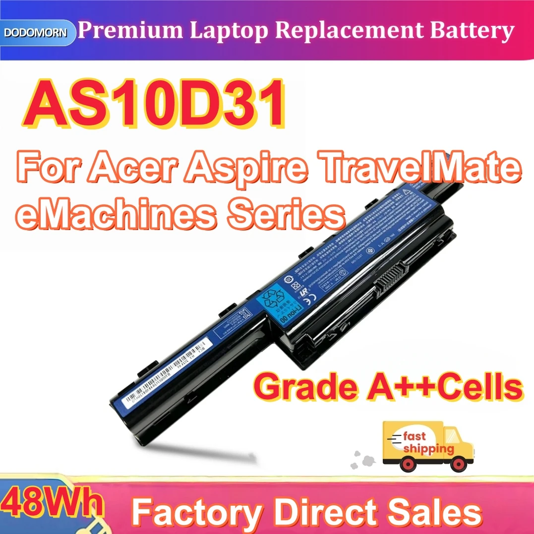 Nueva batería para portátil AS10D31 para Acer 4741G 5741G AS10D31 AS10D3E AS10D41 AS10D51 AS10D61 AS10D71 AS10D81 AS10D73 AS10D75