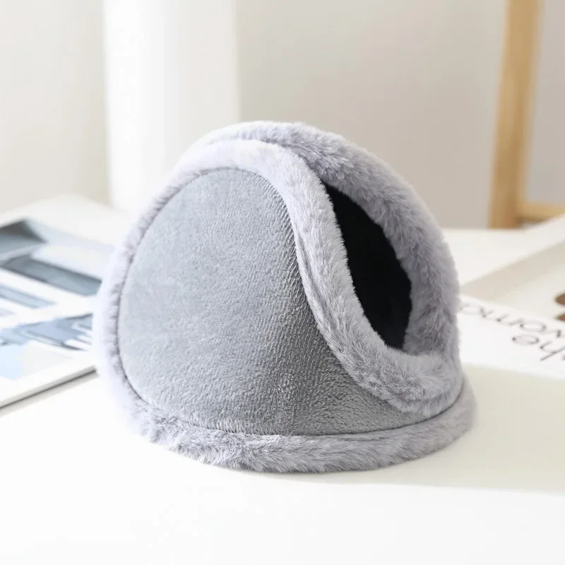 Men's Warm Earmuffs Winter Outdoor Thicken Widen Ear Muffs Imitation Rabbit Fur Ear Cover Protector Plush Soft Ear Warmer