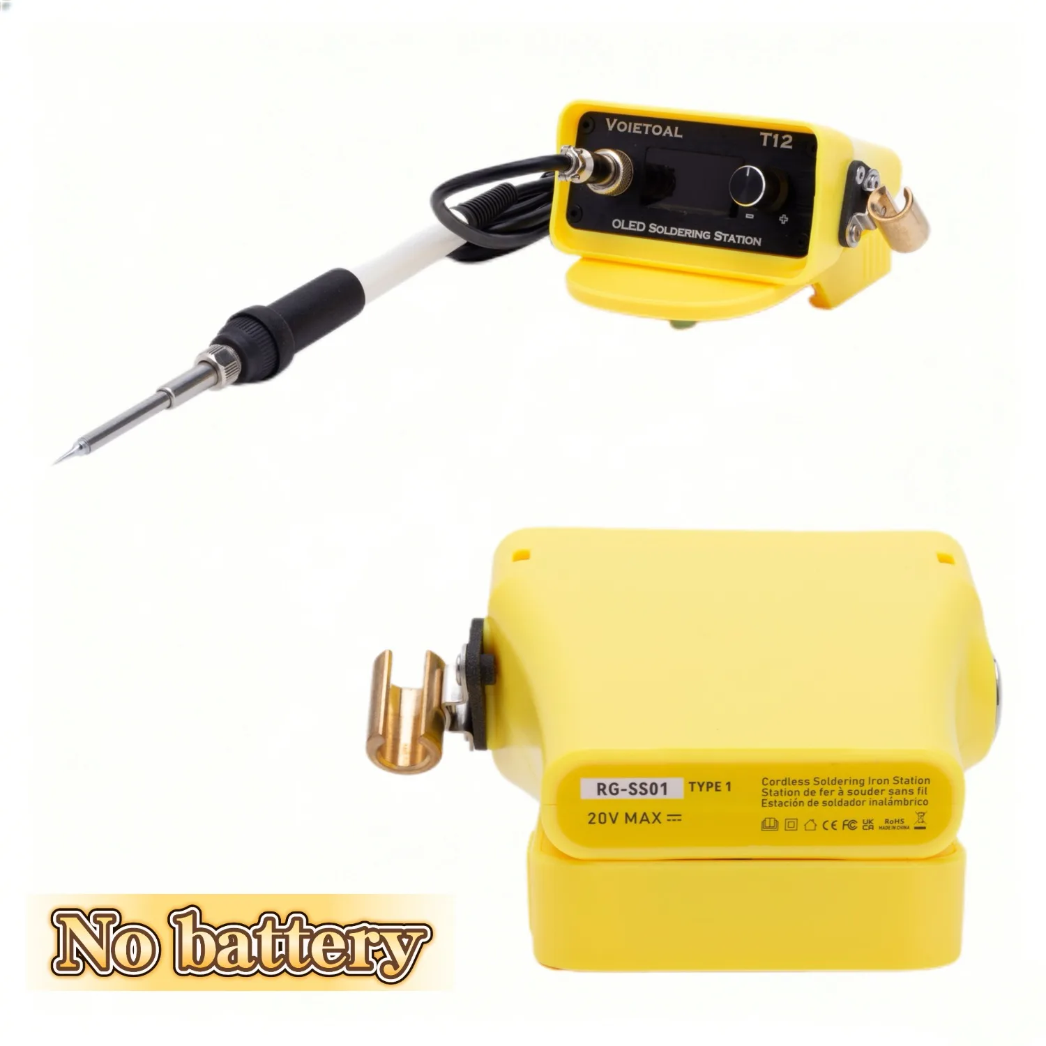 

OLED Digital Display Adjustable Temperature Mobile Phone Repair Is for Richie AEG 18V Lithium Battery T12 Soldering Iron