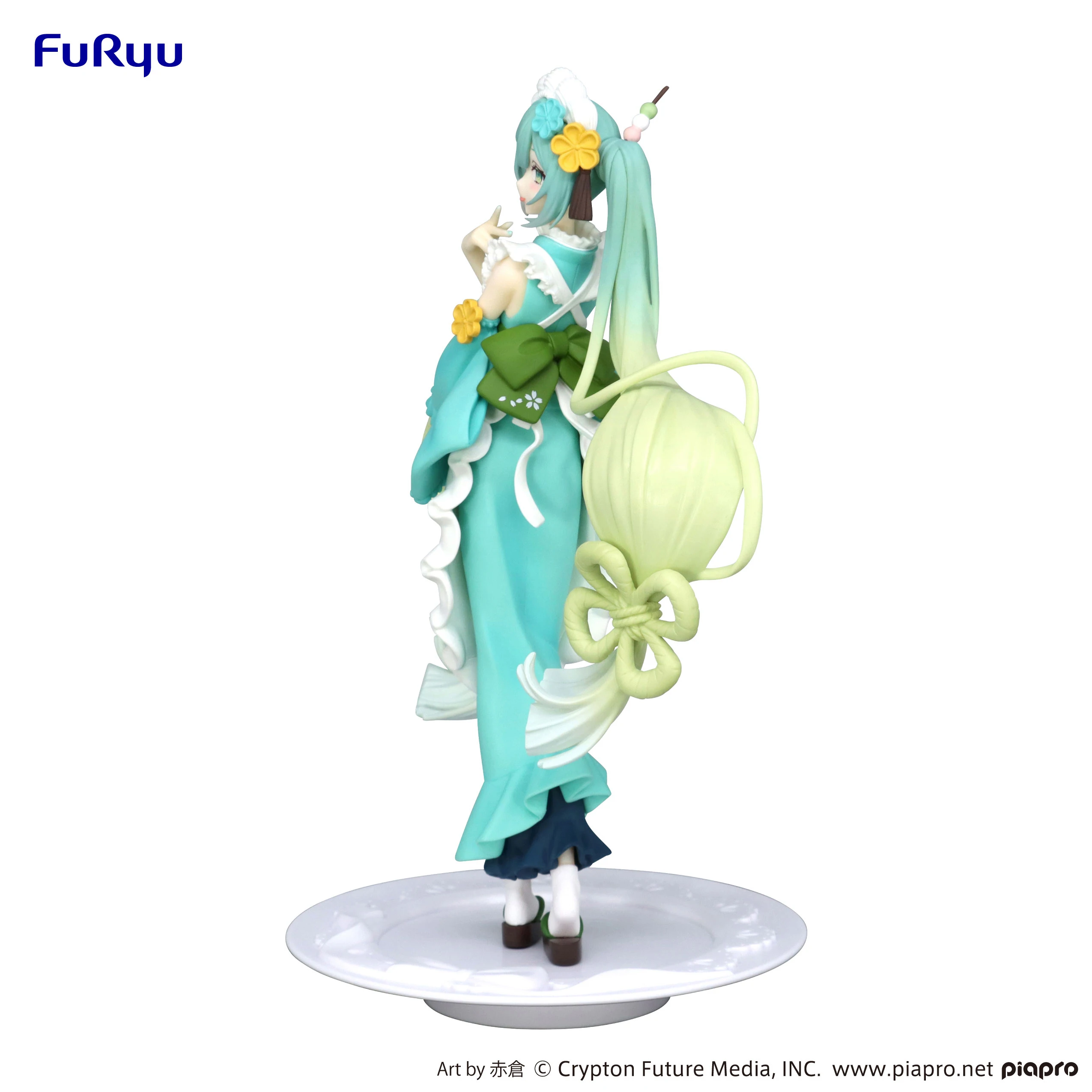 BANDAI Charm Unlimited Piapro Hatsune Miku Matcha Ice Cream Mint Japanese Dessert Scenery Handmade Display Toy Christmas Gift