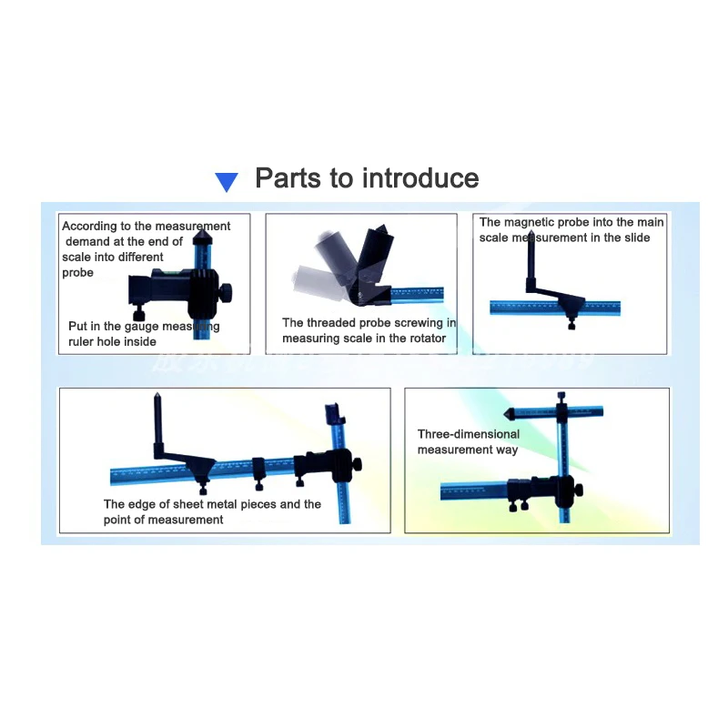 High Precision 2D Aluminum Alloy Measuring Instrument Body Collision Chassis Repair Inspection System Measuring Tool Parts Kit