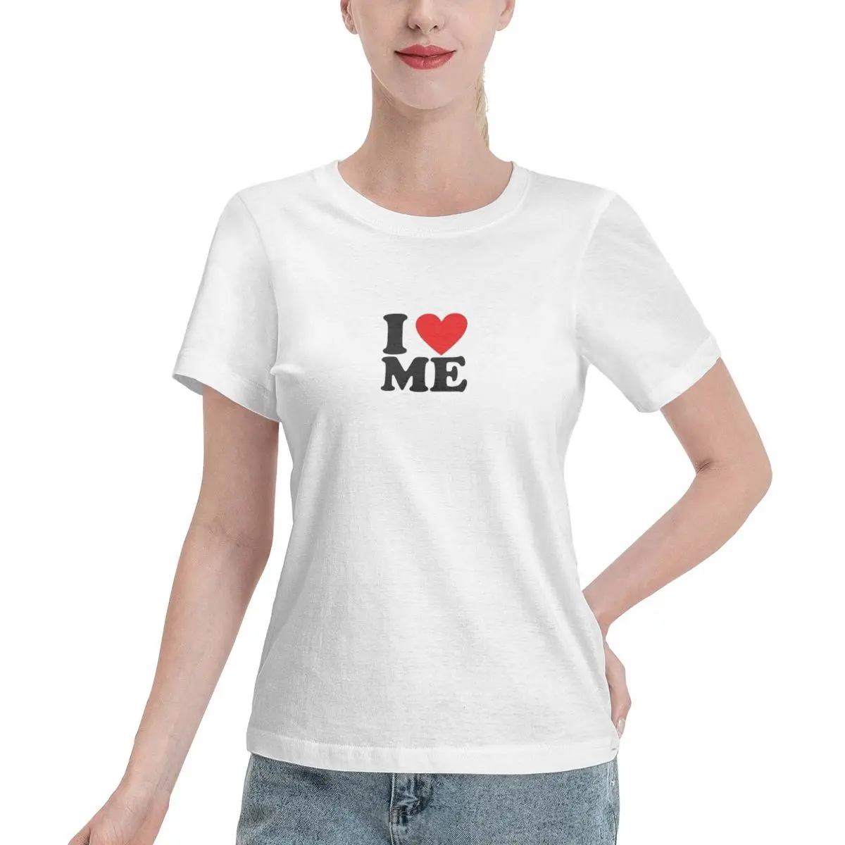 

I Love Me Luxury T Shirts for Women's Summer Print Shirt Cotton High Quality Clothing Streetwear